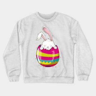 Happy Easter day with Bunny hiding Crewneck Sweatshirt